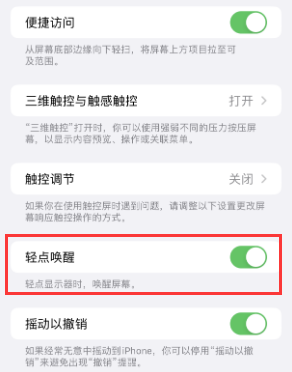 泸州苹果授权维修站分享iPhone轻点无法唤醒怎么办