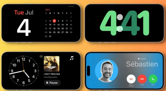 泸州苹果手机维修分享iOS17横屏充电待机显示有什么好处 