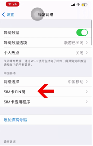 泸州苹果14维修网分享如何给iPhone14的SIM卡设置密码 