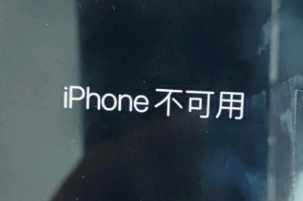 泸州苹果服务网点分享锁屏界面显示“iPhone 不可用”如何解决 